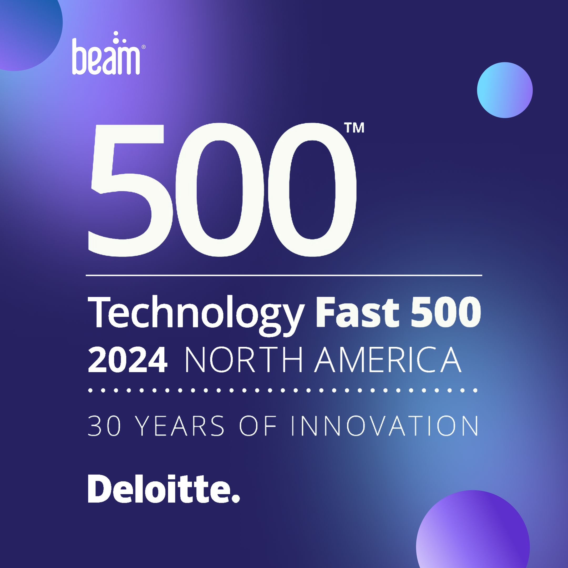 Beam Benefits Ranked Number 475 Fastest-Growing Company in North America on the 2024 Deloitte Technology Fast 500™
